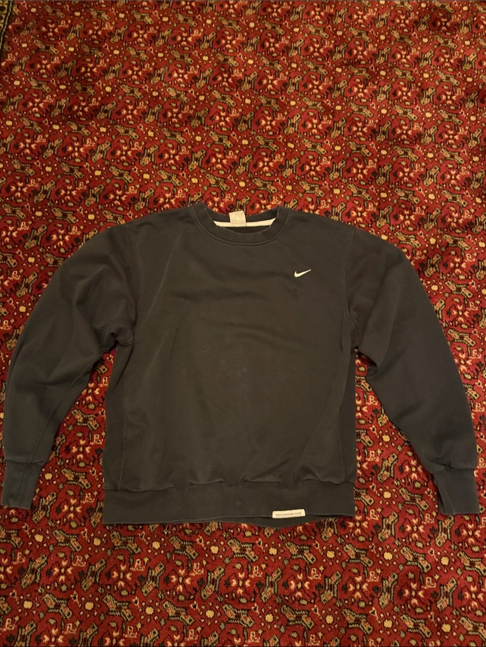 Nike Crewneck Sweatshirt in Navy with White Swoosh